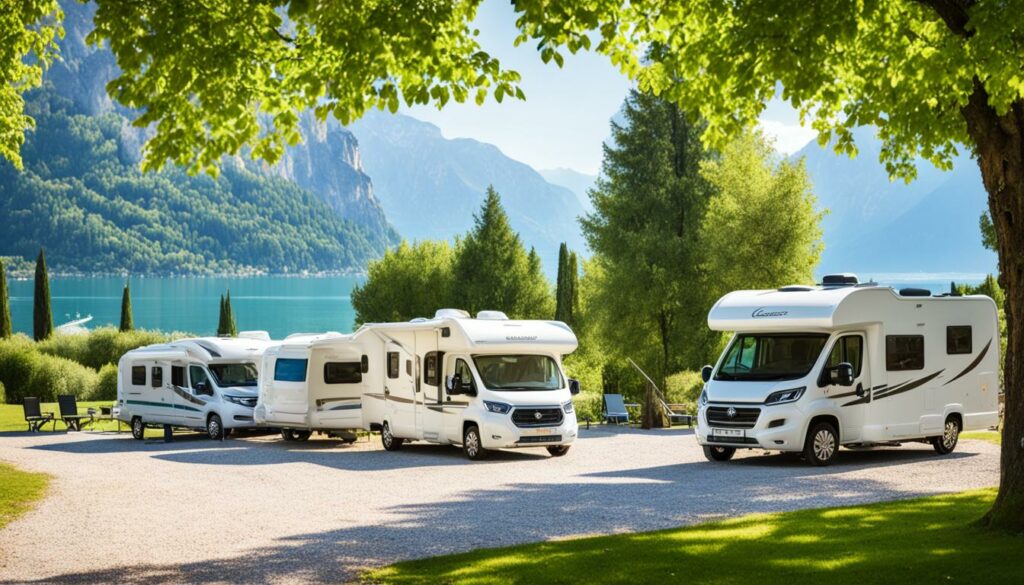camperplaatsen Italië